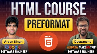 Pre Formatted Text  HTML Series in Hindi [upl. by Eilsil706]