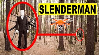 YOU WONT BELIEVE WHAT MY DRONE CAUGHT AT THE SLENDERMAN FOREST  SLENDERMAN CAUGHT ON DRONE CAMERA [upl. by Saberio]