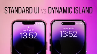 iPhone 14 Pro Dynamic Island vs Notch  Standard UI [upl. by Yaresed]