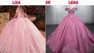 Lisa or lena gowns 2024 forwoman forgirls lisa lisaandlena lisaandlina lena trendingvideo [upl. by Reinert]