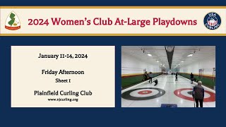 2024 USCA Club Nationals Womens Playdowns  At Large Region  Friday Afternoon  Sheet 1 [upl. by Oiramel]