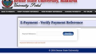 How to Confirm Payment Made to the Benue State University ePayment Platform [upl. by Yanrahs]