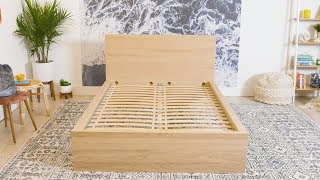 How To Build An Ikea MALM Bed Frame  How To  House Beautiful [upl. by Adekan]