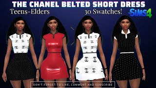 The Chanel Belted Dress For The Sims 4 [upl. by Aluor]