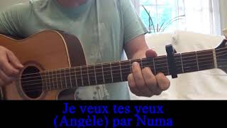 Je veux tes yeux Angèle cover guitare voix 2018 [upl. by Nevag]