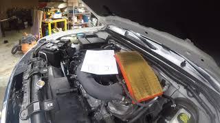 Nissan Frontier Maintenance  changing the air filter and serpentine belt [upl. by Jordison859]