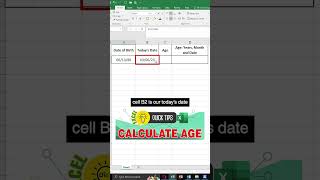 Excel Quick Tips How to Remove Extra Spaces Between Words  Series Autonumbering and Calculate Age [upl. by Kosel]