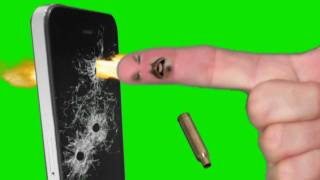 PINKY SHOT an IPHONE  ♫ 3D Animation of the Angry Fingers ☺ [upl. by Strepphon]