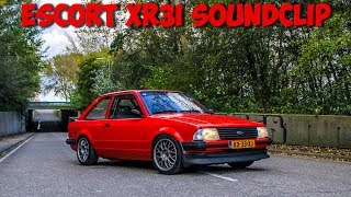 Ford Escort MK3 XR3i  Exhaust Soundclip [upl. by Anitnahs509]