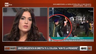 Greta Beccaglia la giornalista molestata in diretta tv  Ore 14 del 29112021 [upl. by Artined]