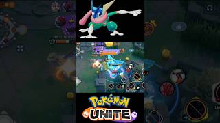 Greninja 6KOs Keep distance when you play against a pro greninja🔥💪 shorts pokemonunite pokemon [upl. by Nimzay]