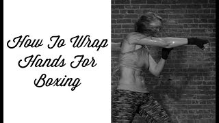 Boxing Training  How to wrap hands for boxing [upl. by Cassiani]