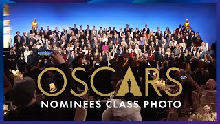 96th Oscars Nominees Luncheon Class Photo Assembly [upl. by Iey]