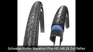 Schwalbe Reifen Marathon Plus HS 348 28 Zoll Reflex [upl. by Alimac703]