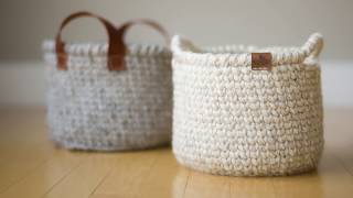 Waistcoat Crochet Basket [upl. by Idaf]