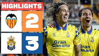 VALENCIA CF 2  3 UD LAS PALMAS I RESUMEN LALIGA EA SPORTS [upl. by Kylstra]