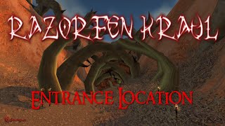 WoW Razorfen Kraul Entrance Location [upl. by Lluj]