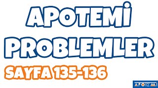 Apotemi Problemler Sayfa 135136 Çözümleri  APOTEMİ YAYINLARI [upl. by Netsyrk]