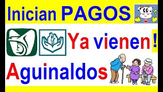 INICIAN PAGOS PENSIONADOS ISSSTE E IMSS Y YA VIENEN AGUINALDOS vaquitapolitica [upl. by Wojcik]