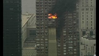 Helicopter Crashes Into Apartment Building in Korea [upl. by Theadora]