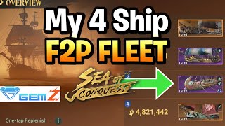 Sea of Conquest  Free to Play 4 Fleet Guide [upl. by Hampton248]