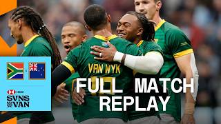 Blitzboks stun All Blacks 7s  South Africa v New Zealand  HSBC SVNS Vancouver  Full Match Replay [upl. by Thorne]