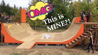 Hot Wheels Surprised Me With A Huge Halfpipe In My Backyard [upl. by Tiat]