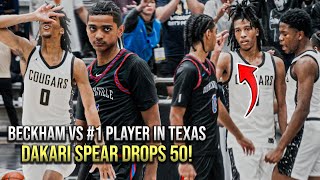 Beckham Black VS The 1 Player In Texas Dakari Spear Drops 50 In HEATED MATCHUP [upl. by Ecaidnac460]