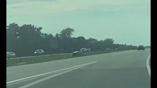 Car Drives Backwards and Cuts the Median  WILD [upl. by Maziar845]