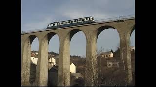 Autorail X2800  825ch de Mende à La Bastide 1998 [upl. by Alaunnoif]