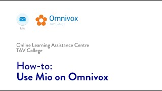 How to Use Mio on Omnivox [upl. by Rehsu]