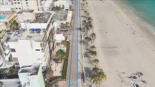 Flyover Hollywood Beach Half Marathon Course Map [upl. by Chuah]