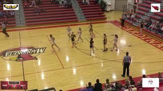 2024 0106  GIRLS VARSITY BASKETBALL  MidPrairie Golden Hawks  Maquoketa Cardinals [upl. by Adilen]