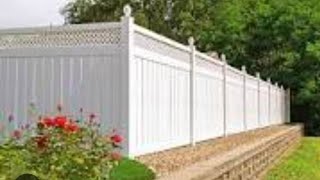 Vinyl Fence best Cleaning is with Vinegar Water and scrubbing subscribe [upl. by Lalib]