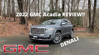 2022 GMC Acadia Denali  REVIEW and POV DRIVE Whats new for 2022 [upl. by Aramanta]