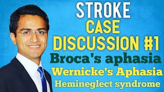 BROCAS APHASIA VS WERNICKES APHASIA HEMINEGLECT SYNDROME STROKE CASE SCENARIO DISCUSSIONUSMLE [upl. by Yenoh]