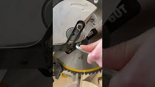 Mitre saw blade change [upl. by Dnalyag449]