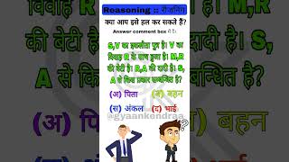 Blood relation questions GK questions quiz quiz gkquiz reasoningquestions shorts [upl. by Alvord565]