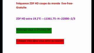 fréquence ZDF HD coupe du monde live free Gratuite [upl. by Akihsal]