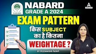 NABARD Grade A 2024  NABARD Grade A Exam Pattern 2024  Subject Wise Weightage [upl. by Quint665]