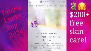 Tatcha 200 Lucky Bag 2024 💞 [upl. by Tennaj]