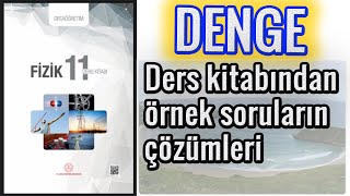 11sınıf meb ders kitabı denge ve denge şartları örnek soruların çözümleri [upl. by Woodall]