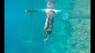 FREEDIVING  Small Tunnel at 15m  Barracuda Lake [upl. by Ydoc]