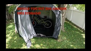 The Cheapest 8 bike outdoor bike storage on Amazon [upl. by Llerahc]