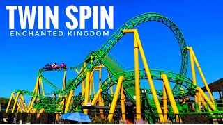 TWIN SPIN  COMPLETE RIDE  ENCHANTED KINGDOM [upl. by Rombert97]