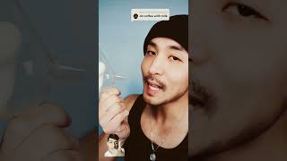 coffee with milk ASMR mukbang drinking [upl. by Lusar]