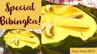 SPECIAL BIBINGKA RECIPE  HOW TO MAKE BIBINGKA  HAPPY TUMMY MKKD [upl. by Filide]