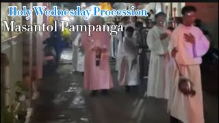 Holy Wednesday Procession StMichael Church Masantol 😇 [upl. by Linad]