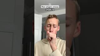 How singers sneeze singing funny comedy music shorts [upl. by Selway]