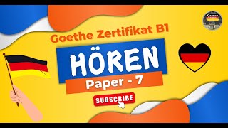 German Language Goethe Exam B1 Modelltest  Paper  7  Hören mit Lösungen  GermanAdda [upl. by Kletter]